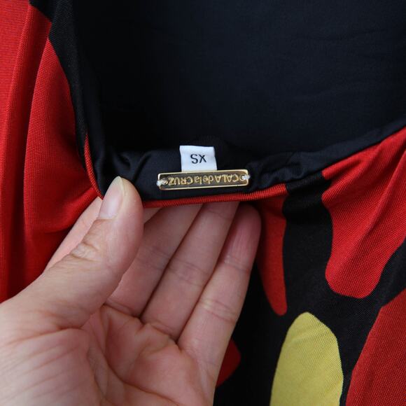 CALA DE LA CRUZ Solange Dress in Multicolored Floral - Picture 6 of 8